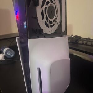 White and Black Gaming Console